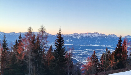 Gerlitzen - view of the snowy mountains