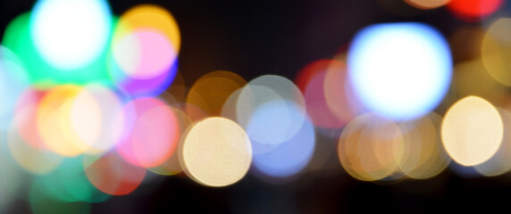 Fototapeta premium abstract blurred bokeh background with lights