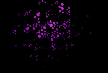Fototapeta na wymiar Dark Purple vector pattern with lava shapes.