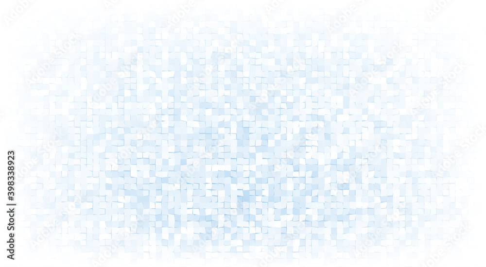 Poster light blue mosaic background with white vignette