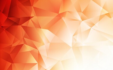 Fototapeta premium Light Orange vector abstract mosaic pattern.