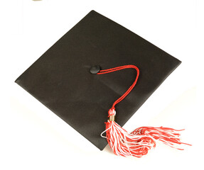 red graduation cap