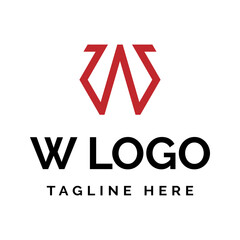 W Hexagon Logo — Modern Lettermark Emblem