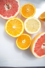 Naklejka na ściany i meble Lemons Orange and grapefruit