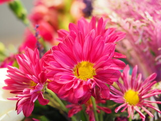 Fototapeta premium Close up Photograph of a Flower Bouquet
