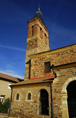 Hospital de Orbigo, Städtchen am Jakobsweg, dem  großen Pilgerweg Europas: Kirche 