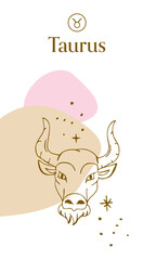 Taurus Zodiac Sign Collage