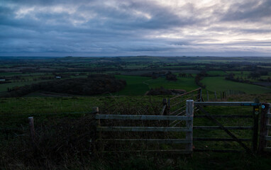 Fototapeta na wymiar view from martinsell hill, wiltshire