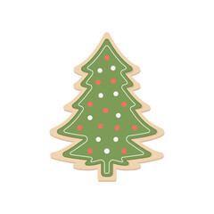 Christmas Cookie Decorating, Christmas Tree Vector, Christmas Cookie, Christmas Tree Icon, Vector Illustration Background