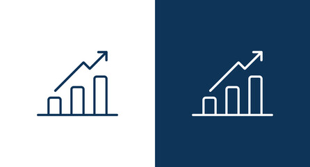 Bar chart icon for web and mobile