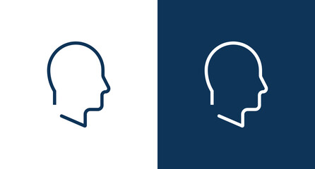 Man head icon for web and mobile