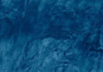 beautiful abstract grungy blue stucco wall background in cold mood
