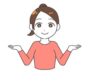 比較する　女性