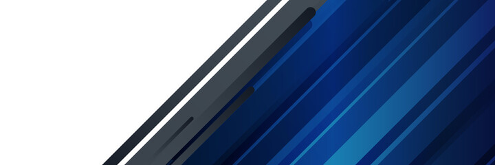 Contrast dark grey and blue geometric stripes. Abstract tech banner design. Old wall game esport concrete texture. Vector corporate background