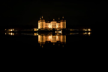 Fototapeta na wymiar view of Moritzburg Castle, Saxony - Germany