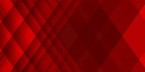 Fototapeta na wymiar Abstract red white geometrical diamond background - Vector illustration. Red business background with cross lines