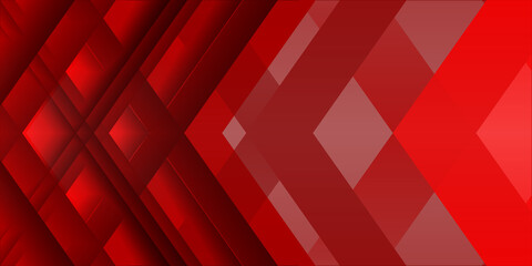 Abstract red white geometrical diamond background - Vector illustration. Red business background with cross lines