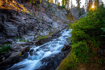 Afternoon Light on the Kings Creek Cascades, Lassen National Park, California