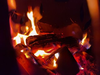 Feuer in einer Feuerschale 
