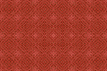 Red leather texture with stitched rhombuses