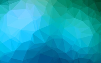 Fototapeta na wymiar Light Blue, Green vector polygon abstract layout. Colorful abstract illustration with gradient. Polygonal design for your web site.