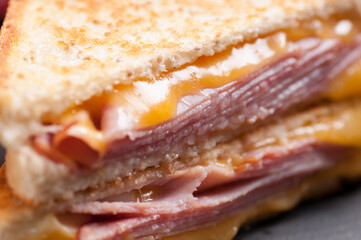 grilled ham and cheese sandwich
