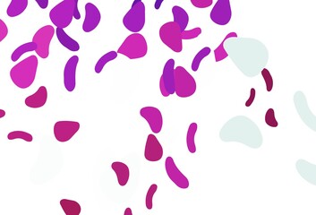 Light pink vector background with abstract forms.