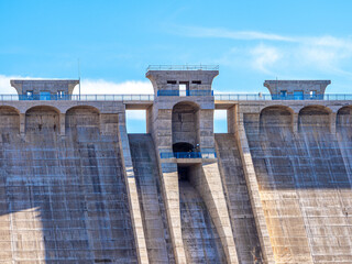 Dam in the town of Castrovido de Castilla y Leon, Burgos Spain.