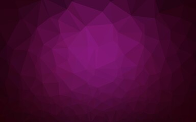 Obraz premium Dark Pink vector triangle mosaic template. Geometric illustration in Origami style with gradient. Brand new style for your business design.