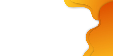 Simple modern yellow white wave liquid fluid abstract presentation background for corporate business need with white space for text