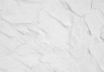 White stone wall texture. Grunge background