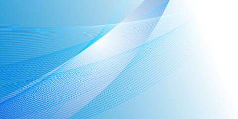 Abstract Blurry Smooth Wave Line Stripe Blue White Wave Gradient Background Design, Soft Blue White Wave Background Template Vector