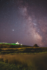 Cape spear lighthouse at night