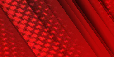 Abstract red white contrast geometric diagonal with dots pattern texture background modern digital technology style. 