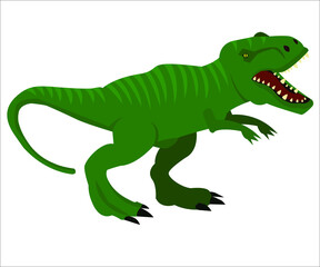 A green dinosaur.