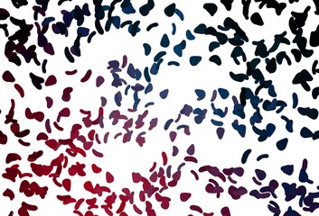 Light Blue, Red vector template with memphis shapes.