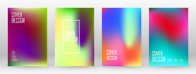 Pastel Soft. Rainbow Gradient Set Color Background