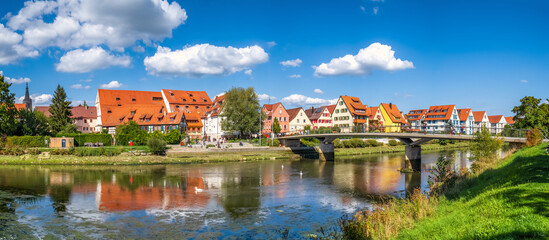 Uferpromenade, Rottenburg am Neckar, Deutschland