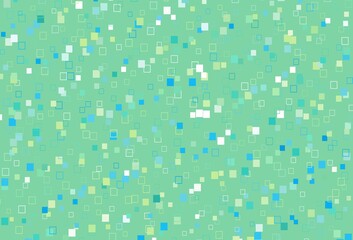 Light Blue, Yellow vector background with rectangles.