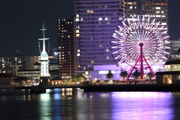 port kobe night seen