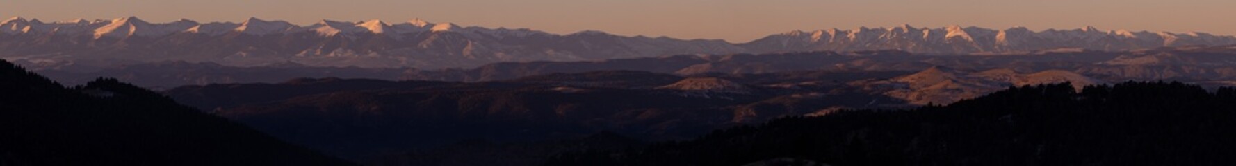 Alpenglow on the Sangre de Cristo