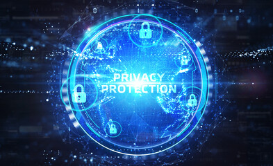 Cyber security data protection business technology privacy concept.