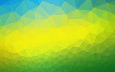 Light Blue, Yellow vector polygon abstract layout. A sample with polygonal shapes. Brand new style for your business design.