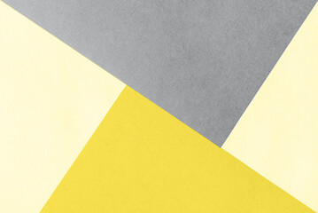 Paper for pastel overlap in trendy yellow and grey colors for background, banner, presentation...