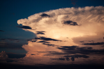 Sunset in the sky