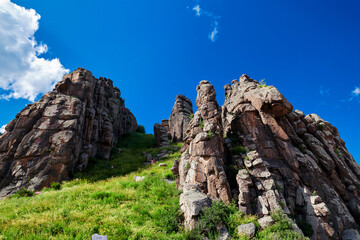 Mount Rosa landscape of Arxan city Inner Mongolia, China.