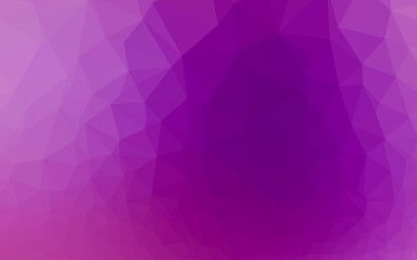 Light Purple vector polygonal pattern. An elegant bright illustration with gradient. Brand new style for your business design.