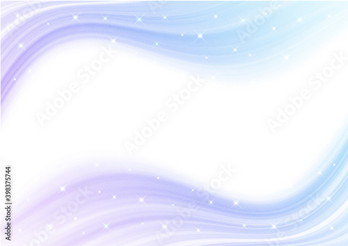 キラキラと波のような曲線の背景素材 白背景 Wall Mural Yx2k