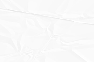 crumpled white paper background close up