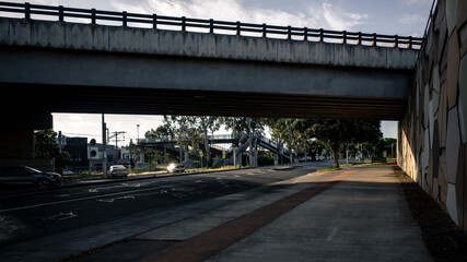 Bridge over a road